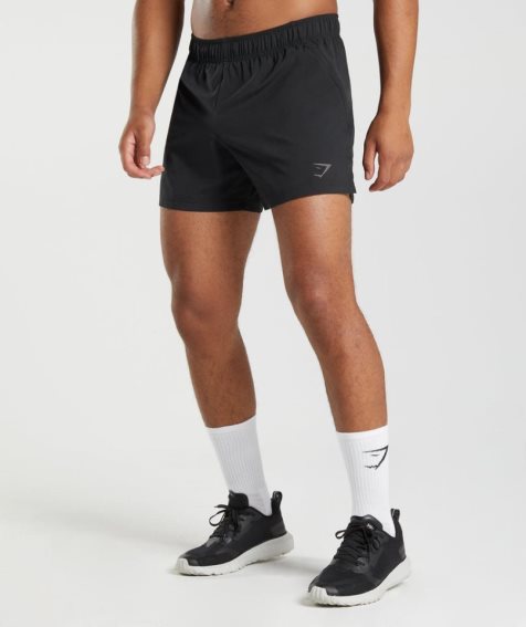 Men's Gymshark Sport 5" Shorts Black | CA 675AN3